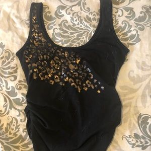 EUC Small Victoria’s Secret Cheetah Print Yoga Top